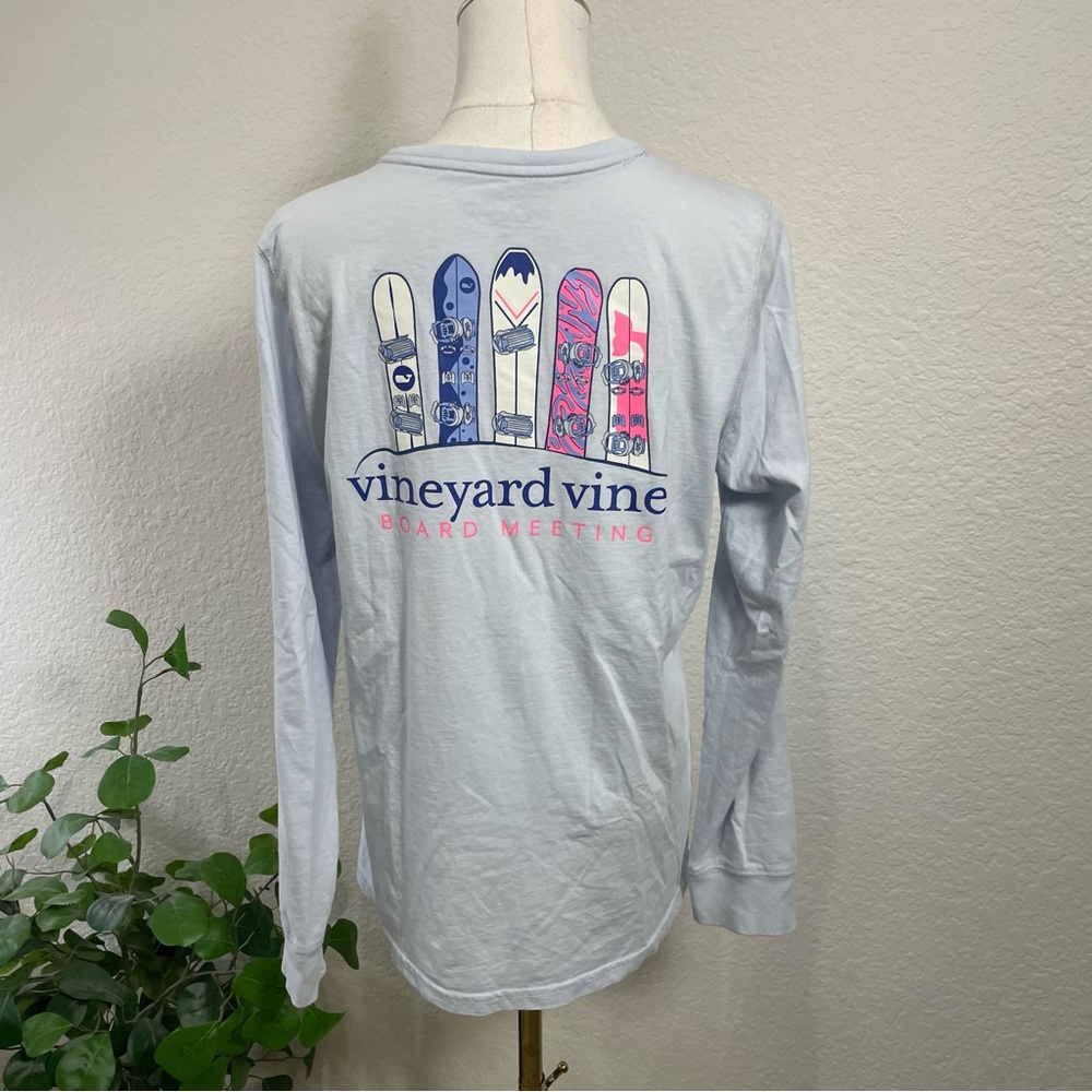 Vineyard Vines “Board Meeting” Long Sleeve Pocket Tee – Women’s Medium